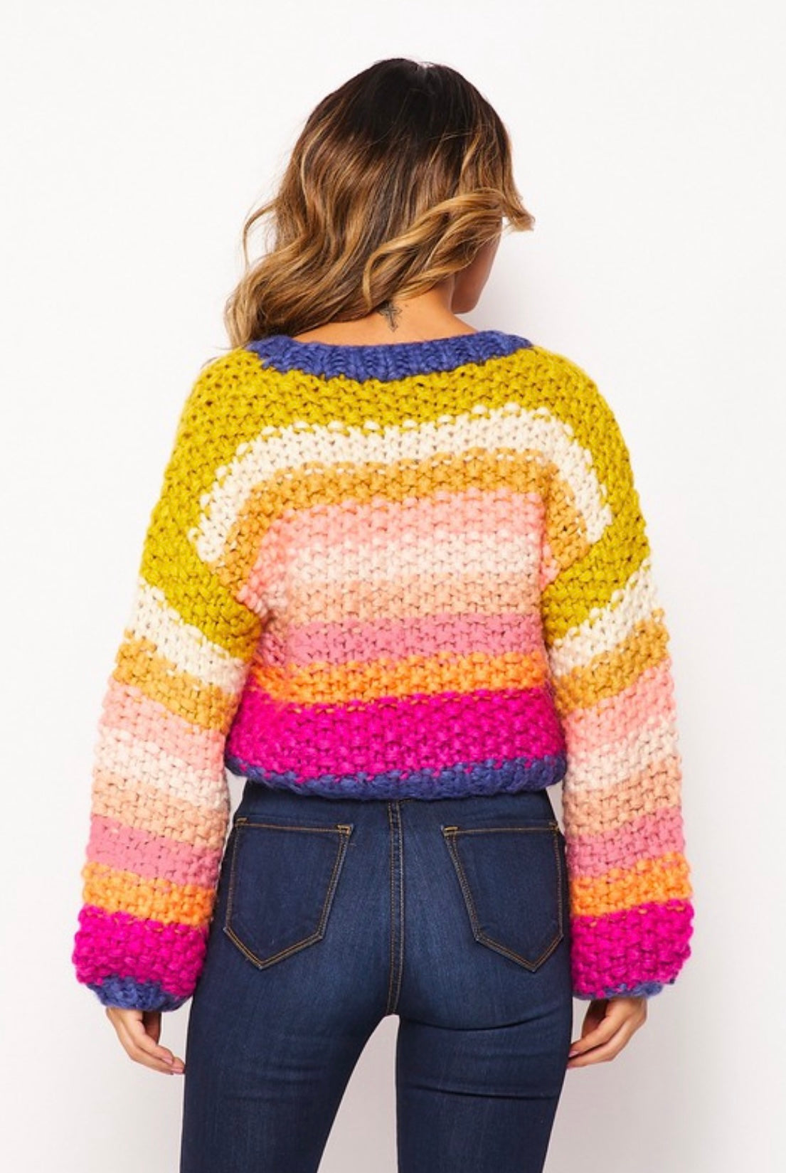 Sunshine Cropped Knit Sweater